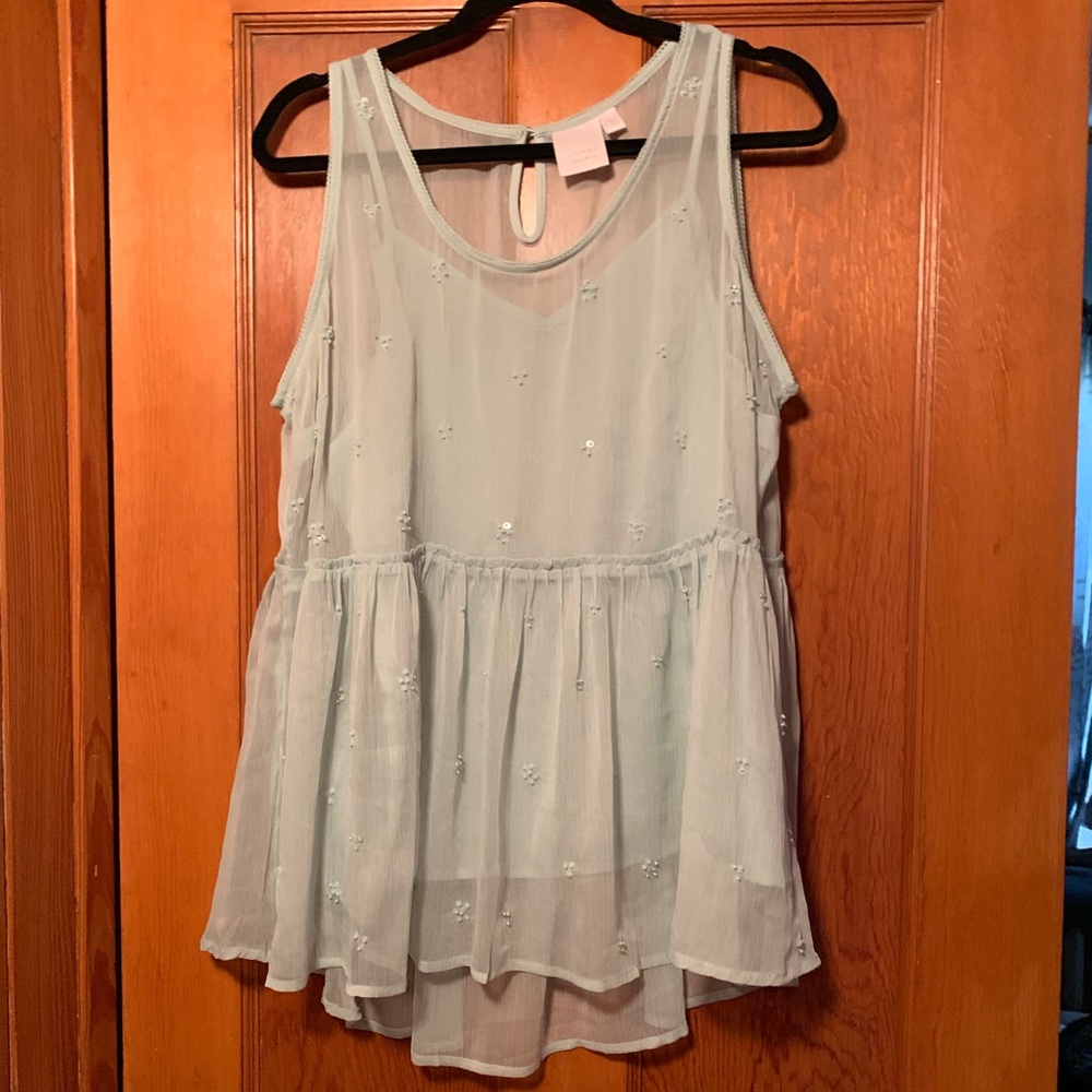 LC Lauren Conrad mint top